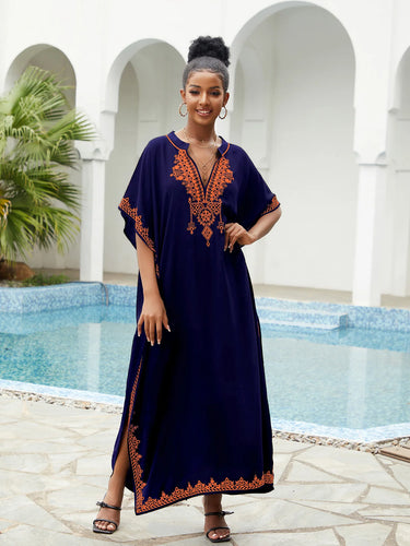 gandoura femme bleue